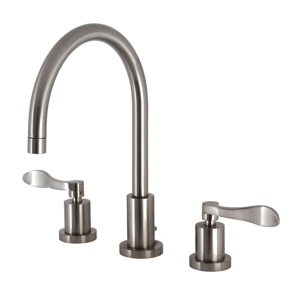 Kingston Brass KS8928DFL 8" Widespread Bathroom Faucet, Brushed Nickel KS8928DFL